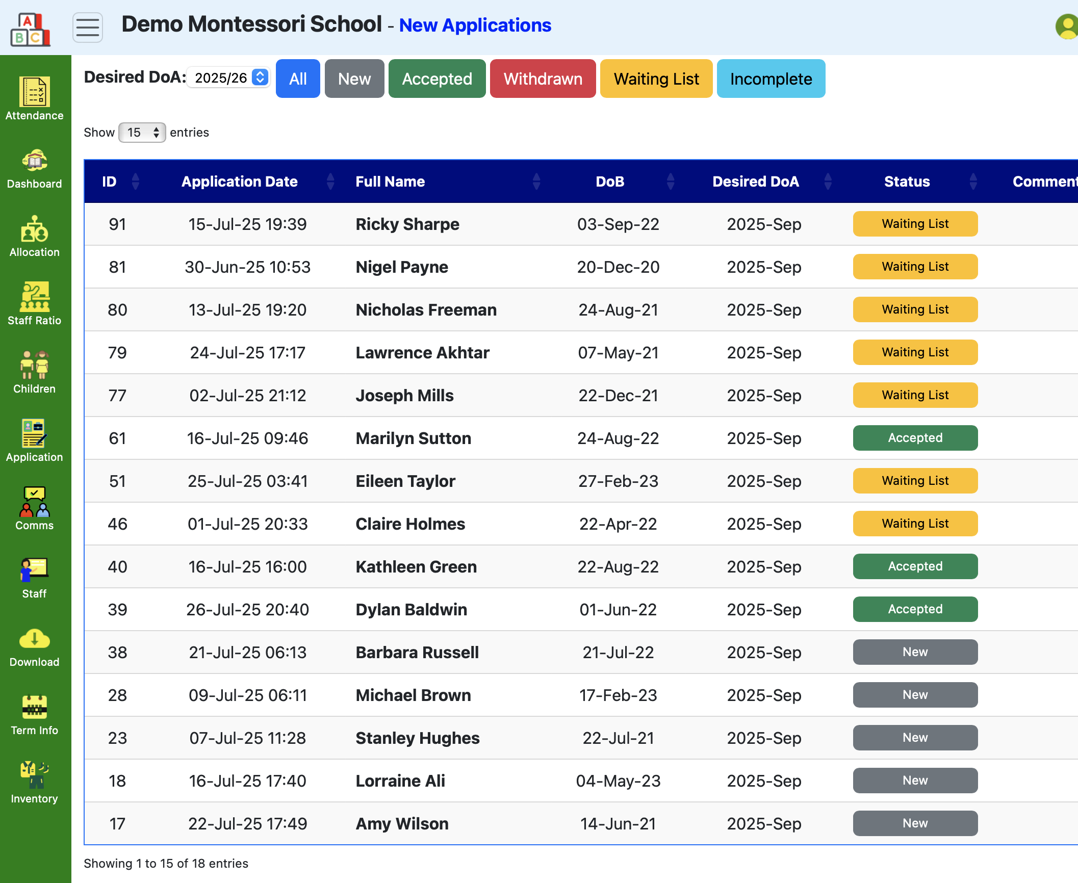 Application Workflow